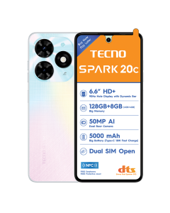 Tecno Spark 20C 4G Dual Sim 128GB - White