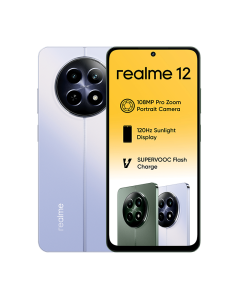 Realme 12 5G in purple sold by Technomobi