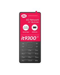 Itel IT9300 Cloud phone in black sold by Technomobi