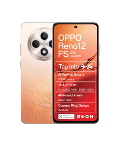 New Oppo Reno 12 FS 5G in orange sold by Technomobi