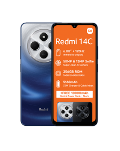 Xiaomi Redmi 14C 4G 256GB in blue sold by Technomobi