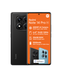 Xiaomi Redmi Note 14 Pro 4G Dual Sim 256GB - Black