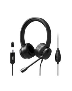 Port Comfort Office USB Stereo Headset with Microphone by Technomobi