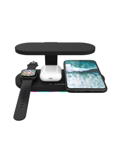 Canyon 5-in1 Wireless Charging Station in Black sold by Technomobi