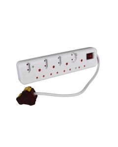 Ellies 8 Way High Surge Protection Multi-Plug sold by Technomobi