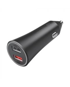 Xiaomi Mi 37W Dual Port Car Charger in Black sold by Technomobi