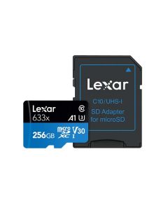 Lexar SD Micro High Speed 633x 256GB + SD Adapter sold by Technomobi