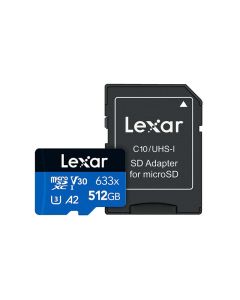 Lexar SD Micro High Speed 633x 512GB + SD Adapter sold by Technomobi