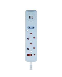 Switched 3 Way Surge Protected Multiplug Sold by Technomobi