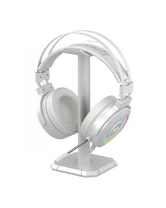 Redragon Over Ear Lamia 2 USB RGB Gaming Headset with Stand in White sold by Technomobi