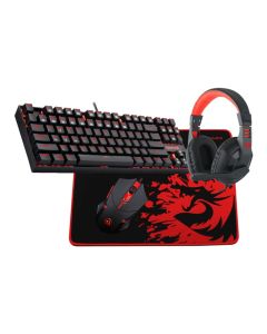 Redragon 4in1 Mechanical Gaming Combo in Red and Black sold by Technomobi