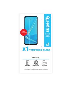 Superfly Oppo A72 Tempered Glass Screen Protector in Clear sold by Technomobi