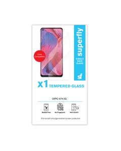 Superfly Oppo A74 Tempered Glass Screen Protector in Clear sold by Technomobi