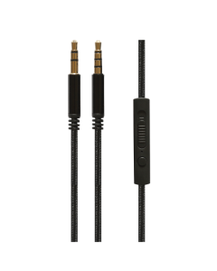 Superfly 3.5Mm Audio Cable With Mic In Black Sold by Technomobi