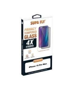 Supa Fly iPhone 16 Pro Max Privacy Glass with Applicator by Technomobi