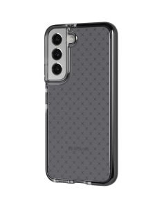 Tech21 EvoCheck Samsung Galaxy S22 5G Case in Smokey and Black sold by Technomobi