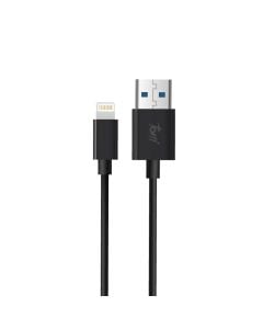 Toni Fast Charging USB to Apple Lightning 1.2m Cable in Black sold by Technomobi