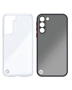 Toni Twin Prism/Merge Case Samsung Galaxy S21 FE in Clear and Smokey Black sold by Technomobi