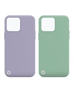 Toni Twin Silicone Case Apple iPhone 13 Pro Max in Violet and Turquoise sold by Technomobi