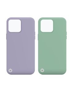 Toni Twin Silicone Case Apple iPhone 13 Pro in Violet and Turquoise sold by Technomobi