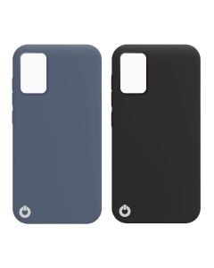 Toni Twin Silicone Case Samsung Galaxy A12 in Black and Blue sold by Technomobi