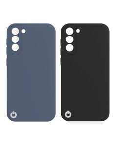 Toni Twin Silicone Case Samsung Galaxy S21 Plus 5G in Black and Blue sold by Technomobi