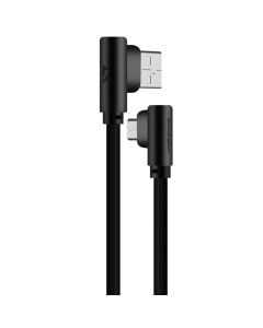 Volkano Slim Series Flat PVC 90 Degree Micro USB Cable by Technomobi