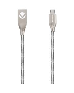 Volkano Iron Series Round Metallic Spring Micro USB Cable by Technomobi