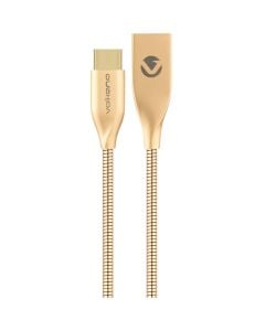 Volkano Iron Series Round Metallic Spring Type C Cable by Technomobi